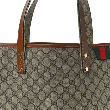 Gucci GG Plus Monogram Medium Signature Web Loop Tote Light Brown 9 of 11