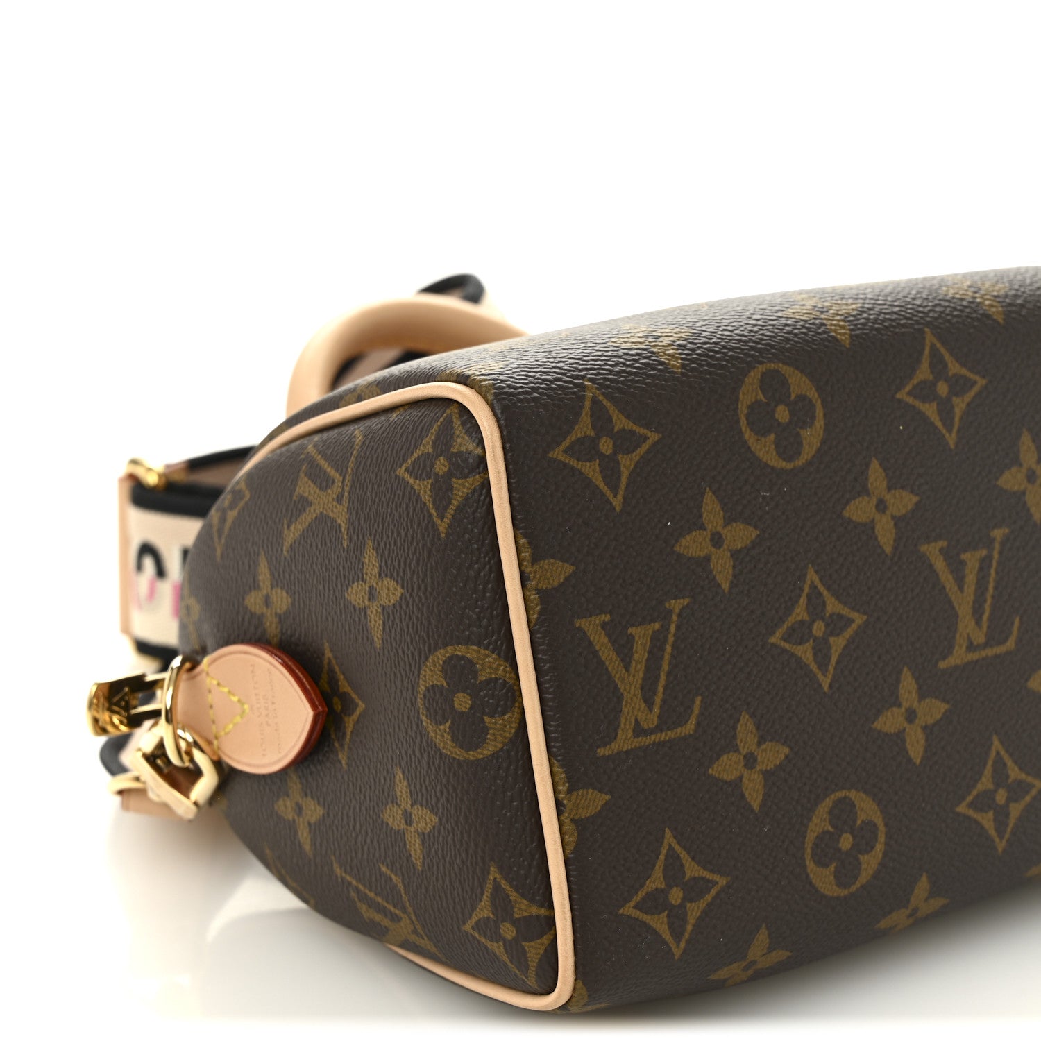 Louis Vuitton Monogram Speedy Bandouliere 20 Black 8 of 9