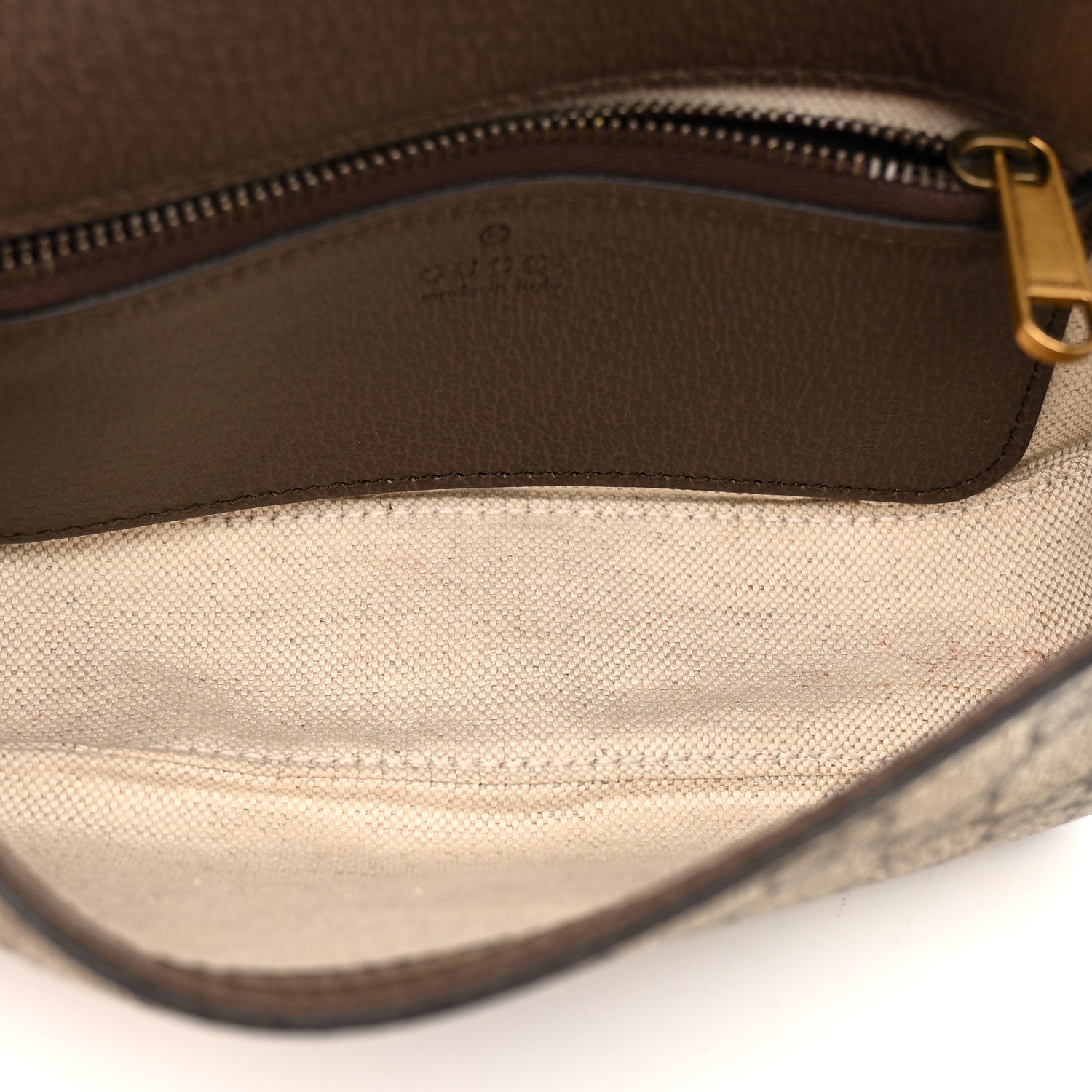 Gucci GG Supreme Monogram Web Mini Ophidia Flap Shoulder Bag Brown 5 of 13