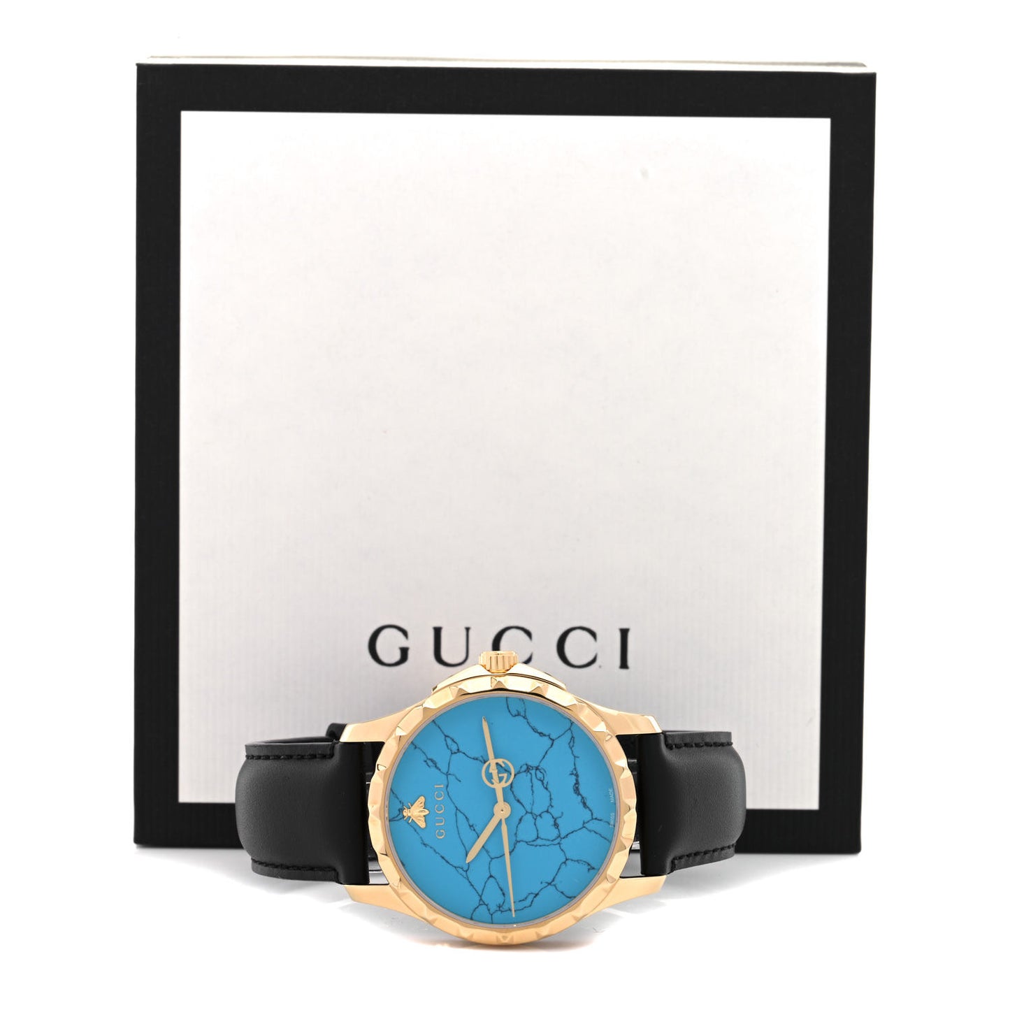 Stainless Steel Calfskin 38mm G-Timeless Quartz Watch Turquoise