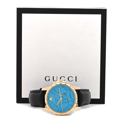 Gucci Stainless Steel Calfskin 38mm G-Timeless Quartz Watch Turquoise 5 of 5