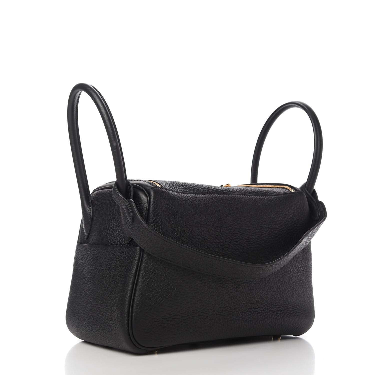 Hermes Taurillon Clemence Lindy 26 Black 3 of 11