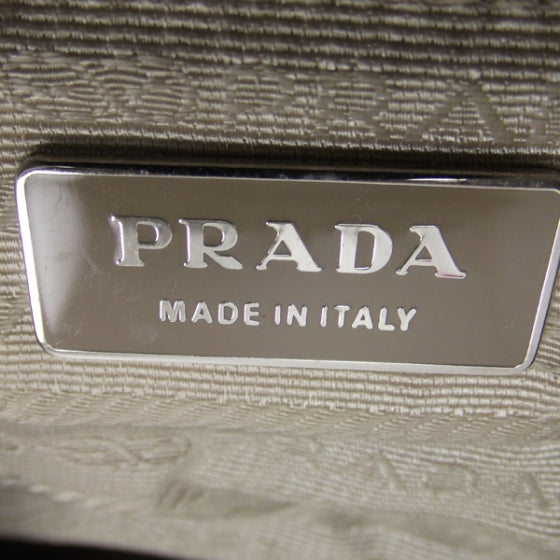 Prada Vitello Daino Shoulder Bag Blue 8 of 11