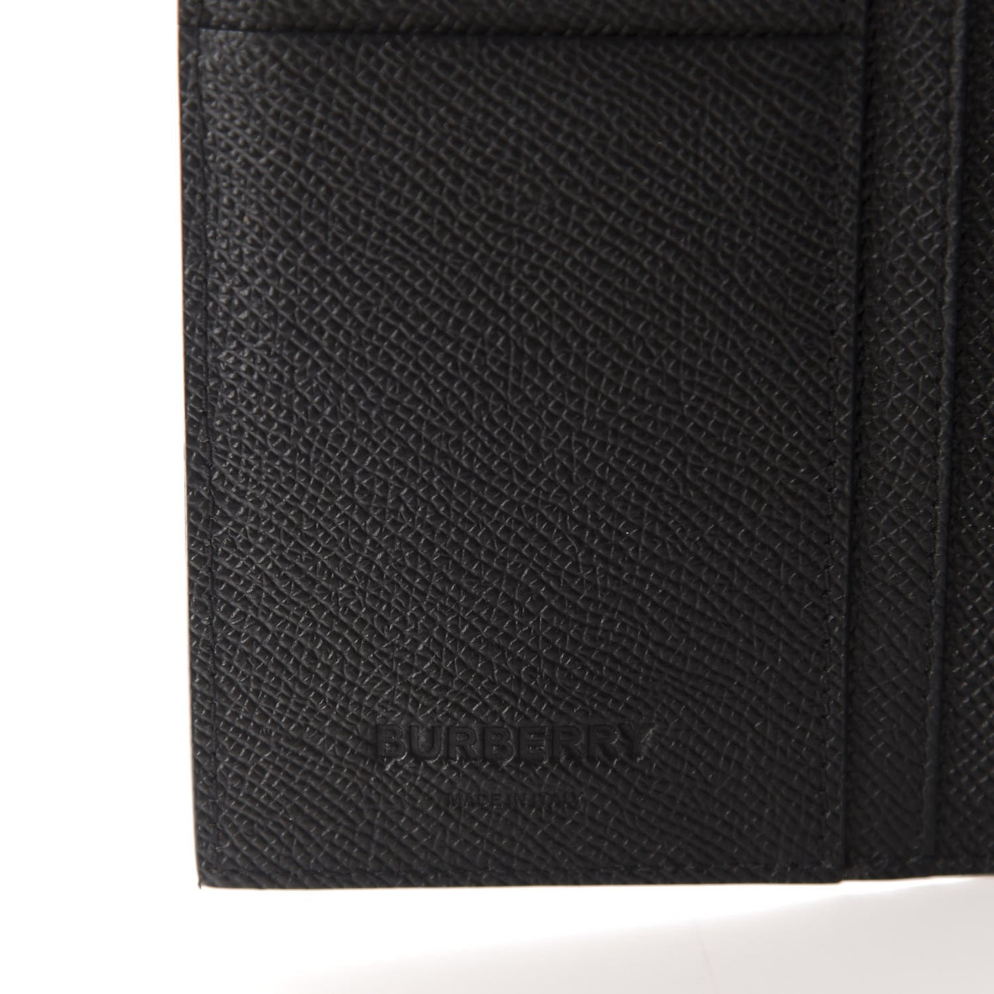 Grainy Calfskin Continental Flap Wallet Black