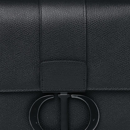 Christian Dior Ultra Matte Grained Calfskin 30 Montaigne Flap Bag Black 10 of 13