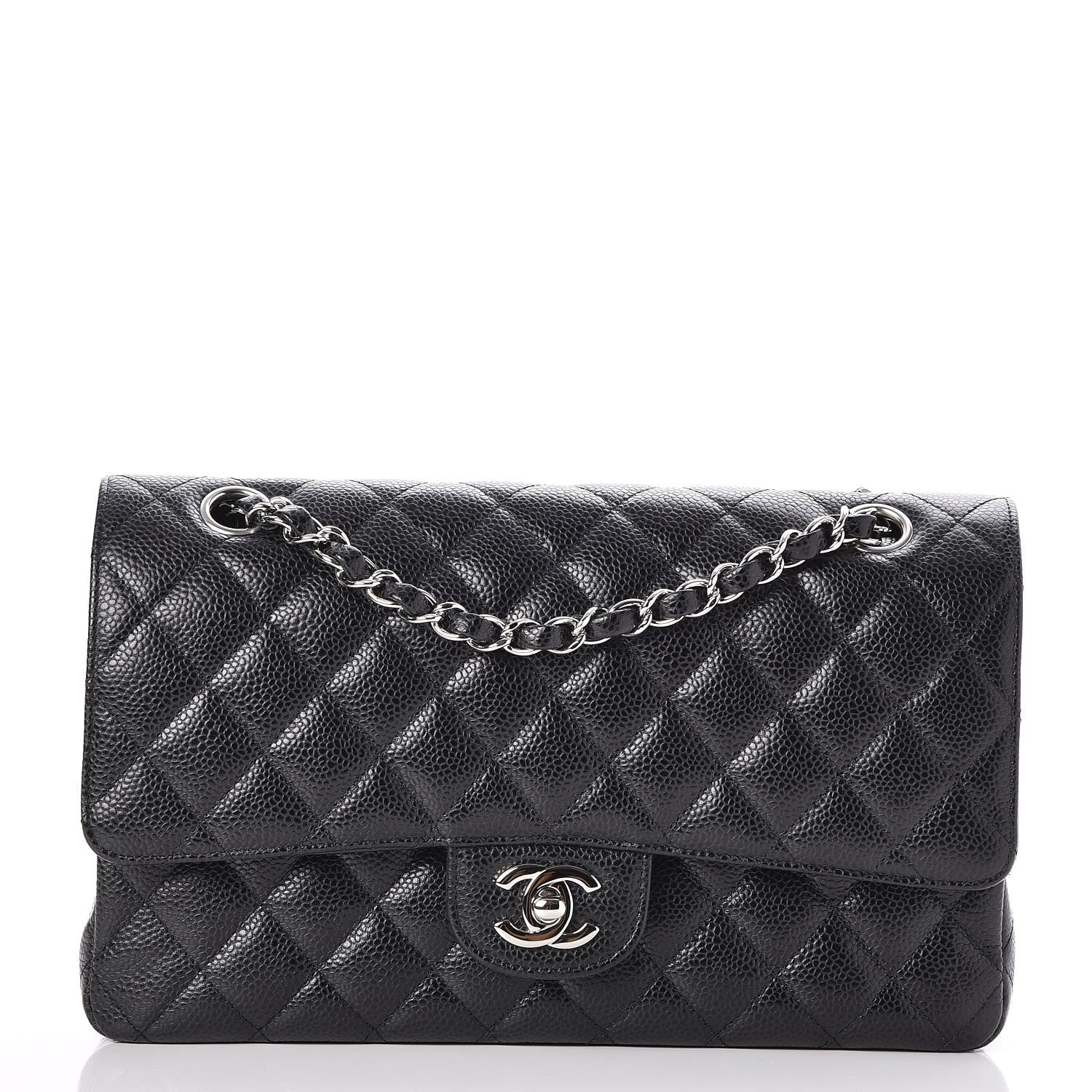 Chanel Caviar Quilted Medium Double Flap Black 1 of 9