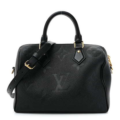 Louis Vuitton Empreinte Monogram Giant Speedy Bandouliere 25 Black 1 of 12