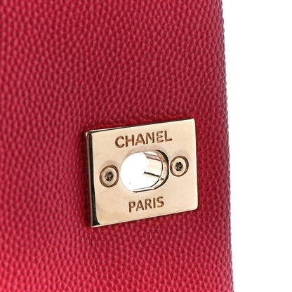 Chanel Caviar Quilted Mini Coco Handle Flap Dark Pink 7 of 11