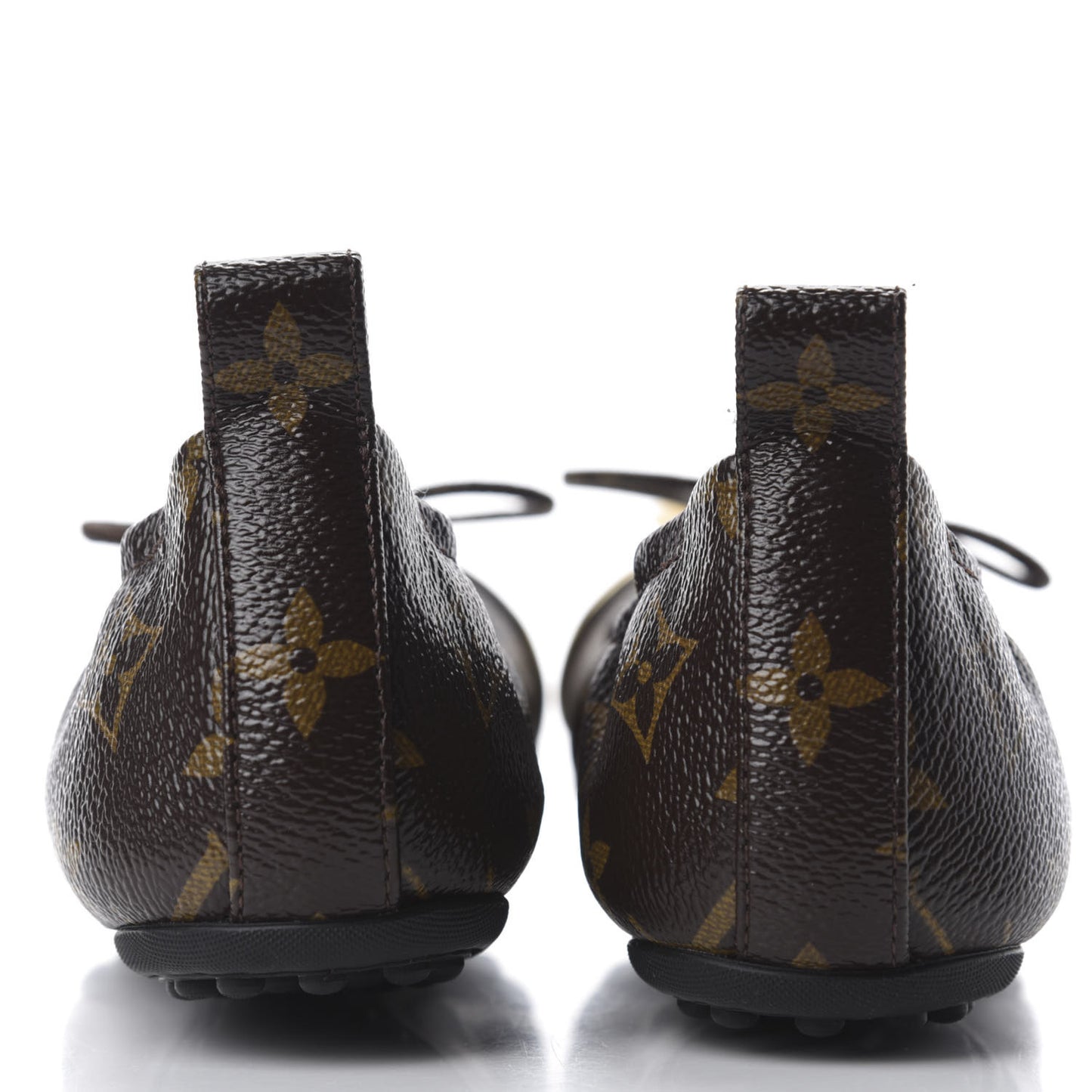 Monogram Flirty Ballet Flats 36 Gold