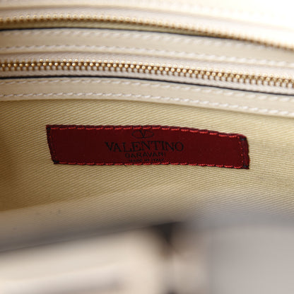 Valentino Garavani Vitello Small Rockstud Double Handle Tote Ivory 5 of 9