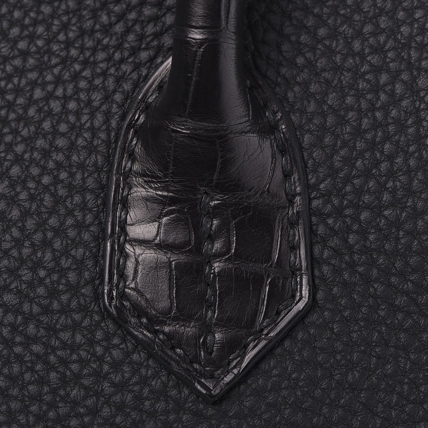Togo Matte Alligator Birkin Touch 30 Black
