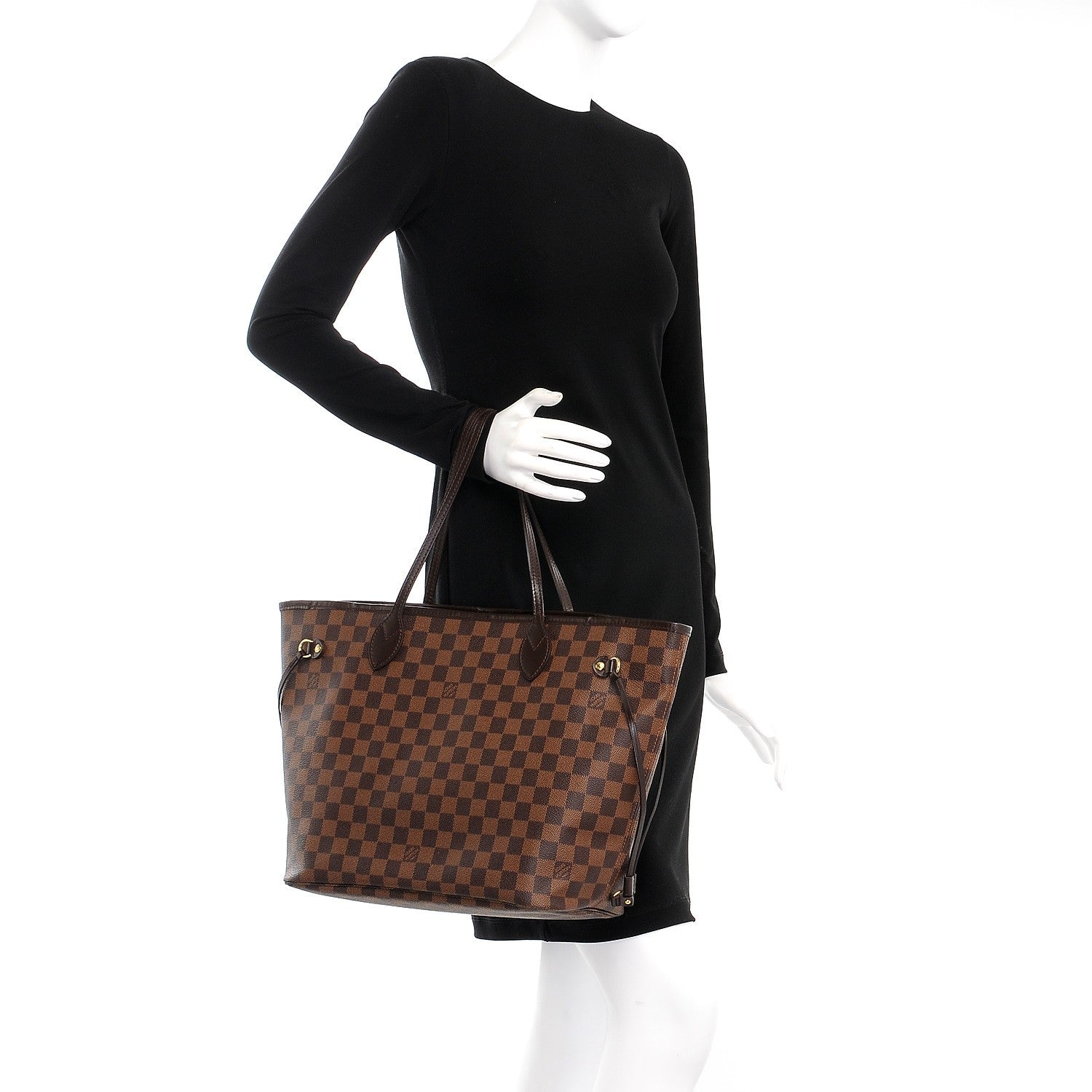 Louis Vuitton Damier Ebene Neverfull MM 2 of 14
