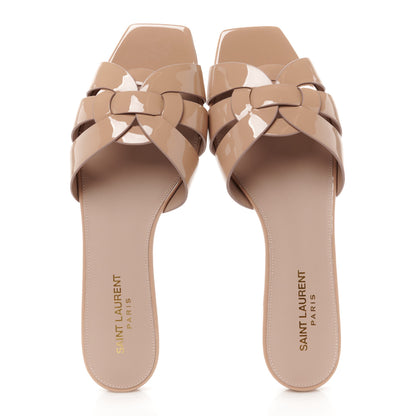 Saint Laurent Patent Tribute 05 Slide Sandals 39 Nude 2 of 9