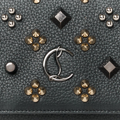 Christian Louboutin Calfskin Spikes Loubinthesky Paloma Wallet On Chain Black 8 of 12