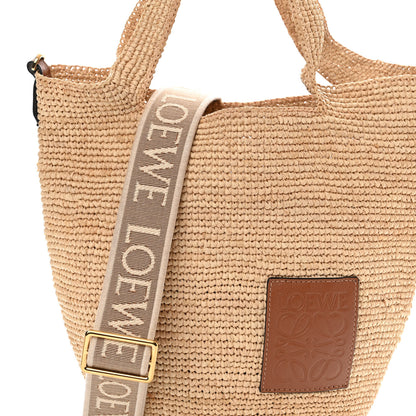Loewe Raffia Mini Slit Tote Bag Natural Tan 7 of 11