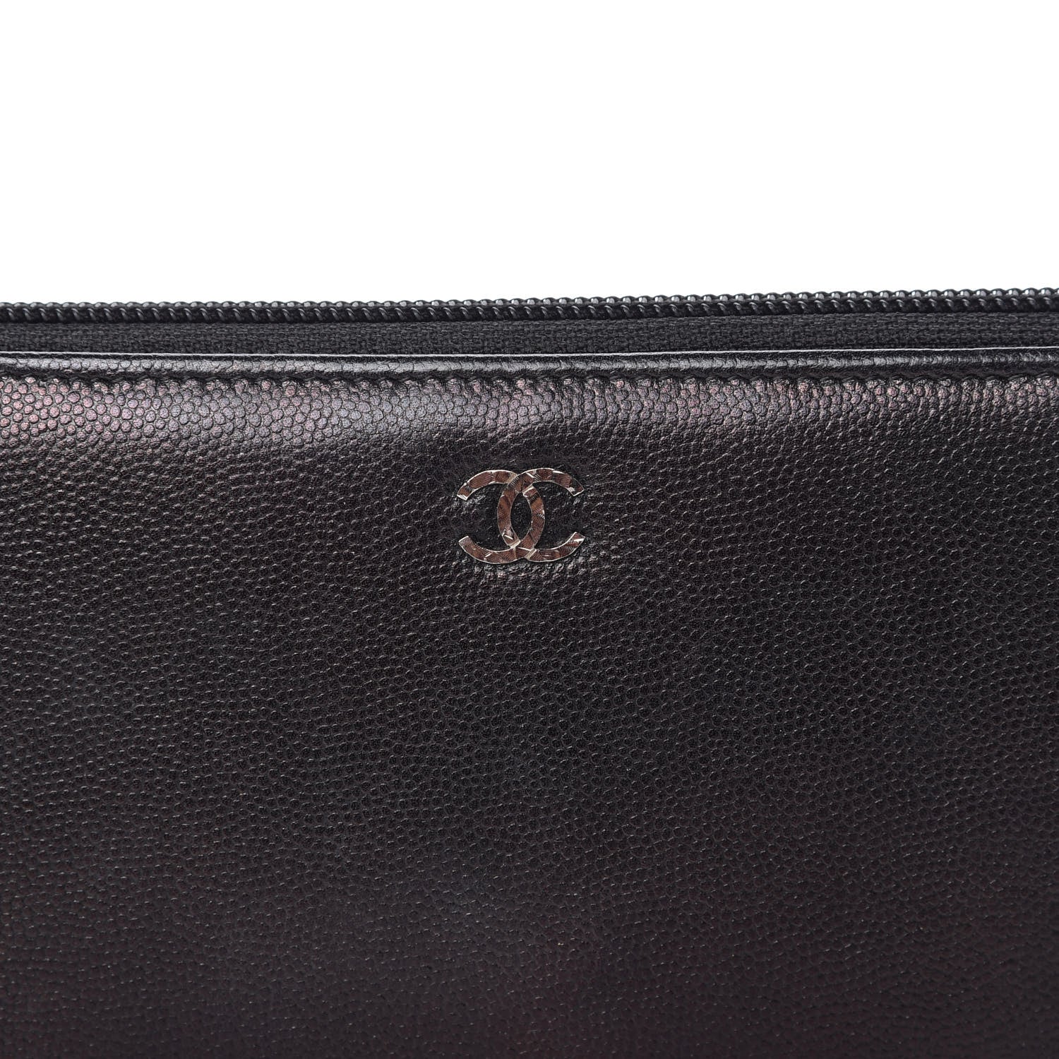 Chanel Caviar Large Sevruga Zip Around Organizer Wallet Black 11 of 14