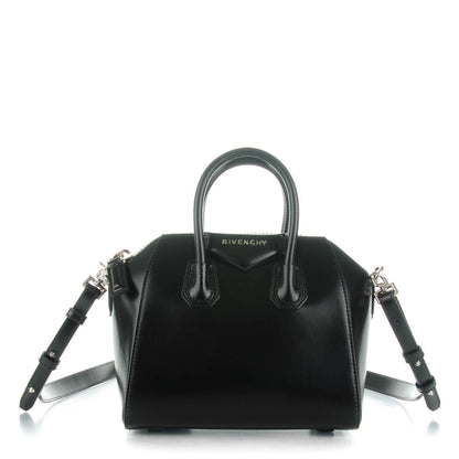 Givenchy Shiny Lord Calfskin Mini Antigona Black 1 of 7