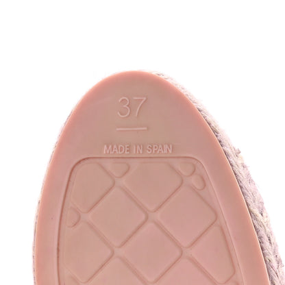 Chanel Lambskin CC Espadrilles 37 Light Pink 6 of 7