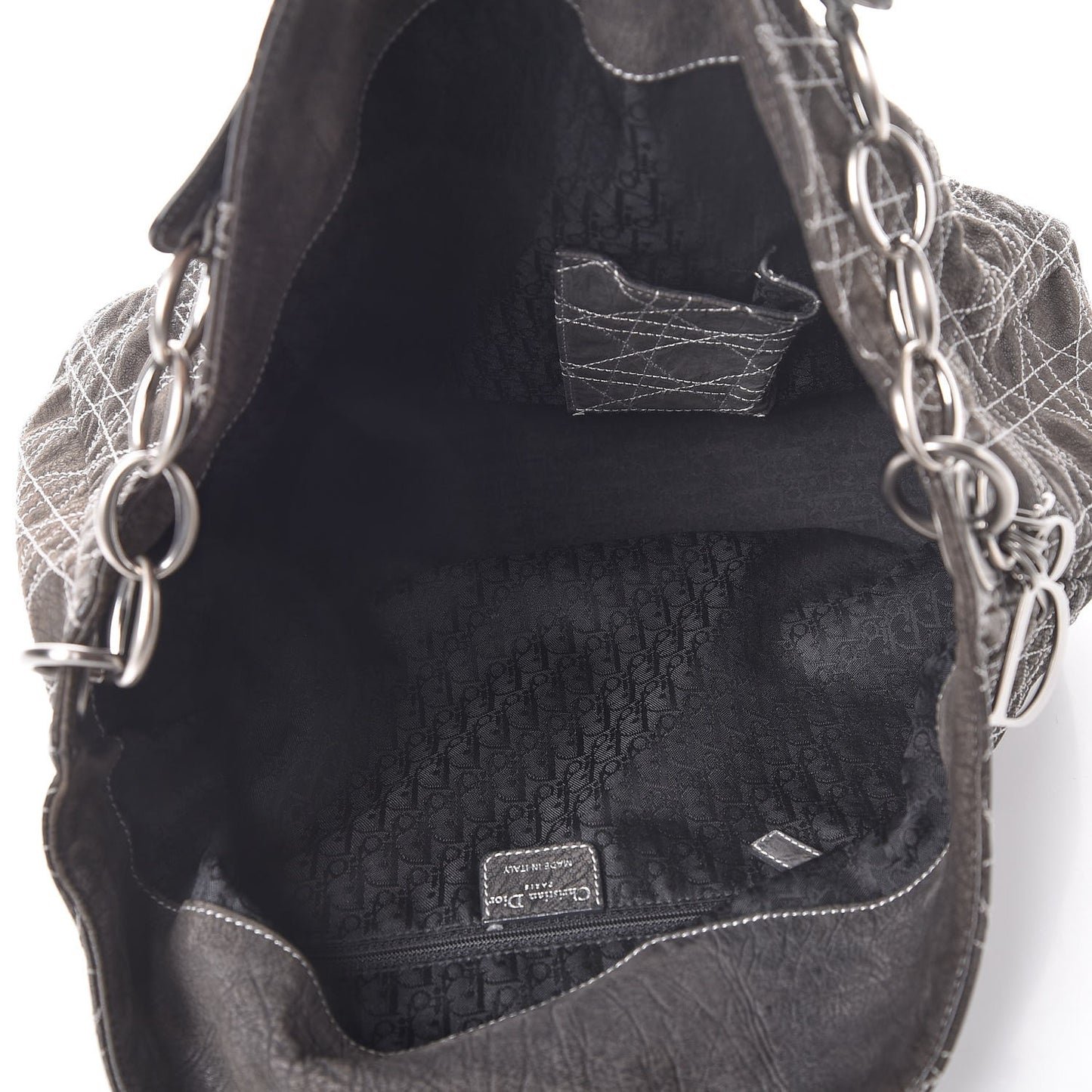 Goatskin Cannage Medium Lady Dior Hobo