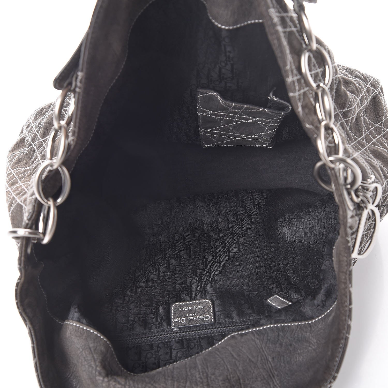 Christian Dior Goatskin Cannage Medium Lady Dior Hobo 5 of 7