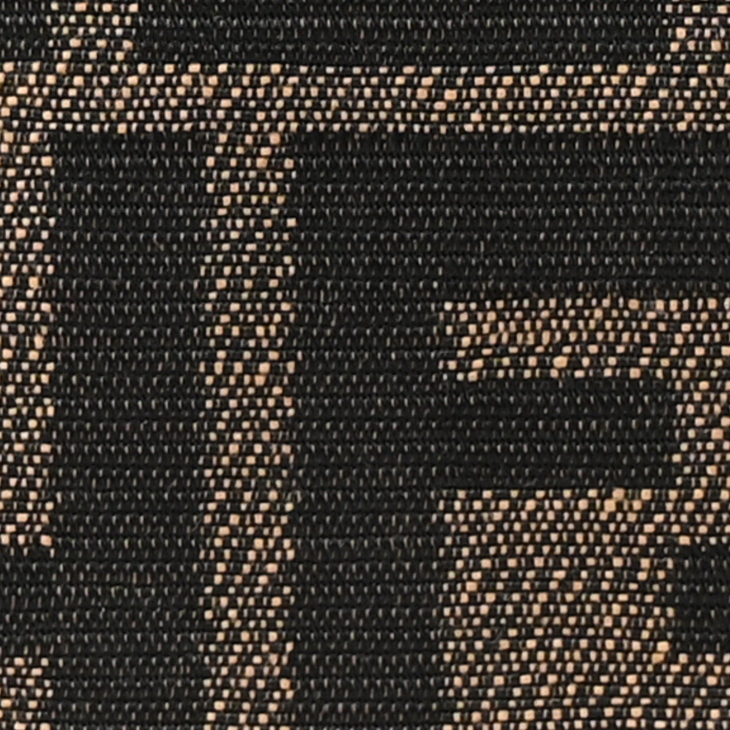 Fendi Fabric Jacquard FF 1974 Mini Baguette Tobacco Moro Black 8 of 10