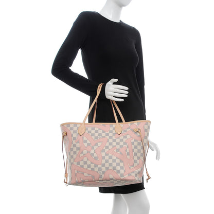 Louis Vuitton Damier Azur Tahitienne Neverfull MM 2 of 8