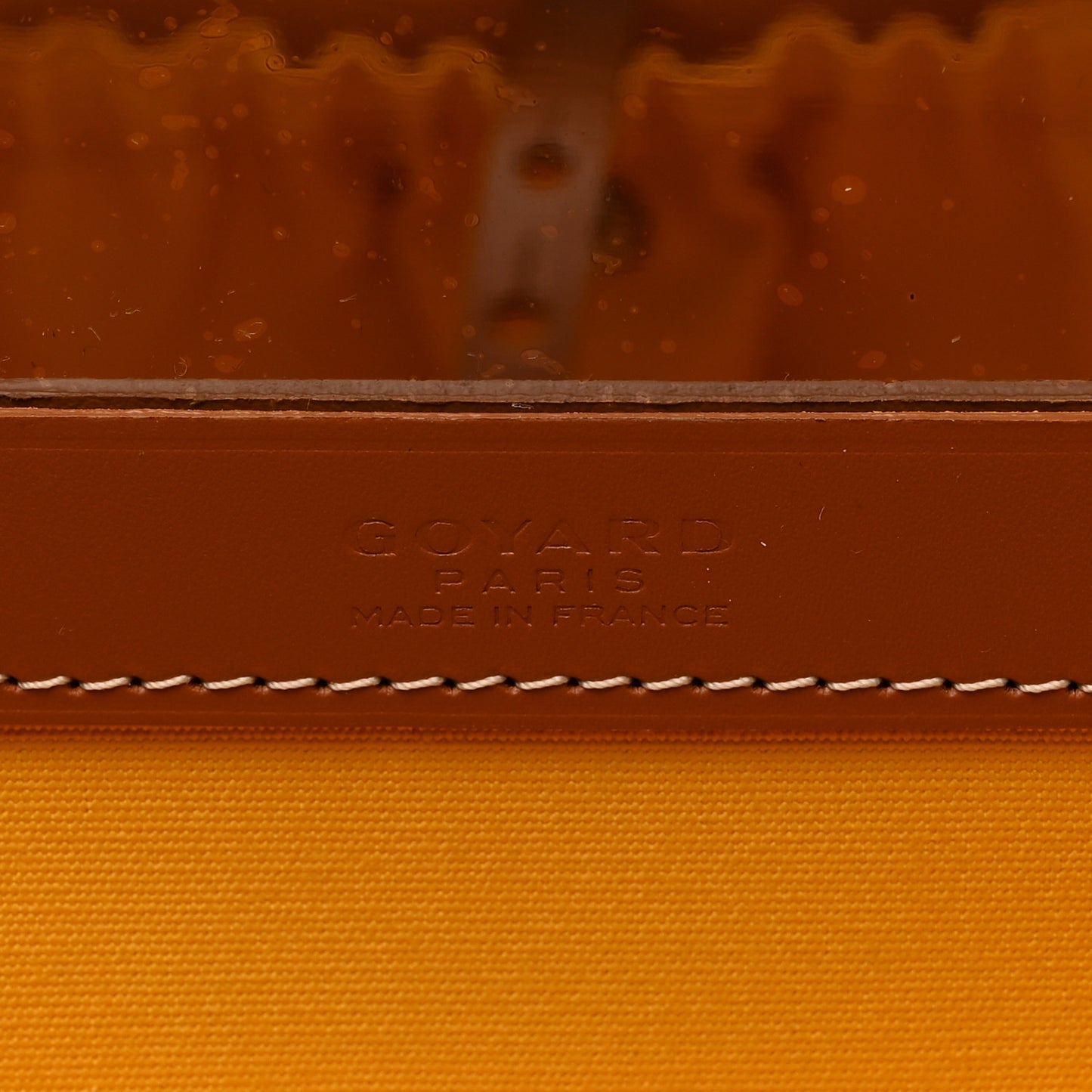 Goyardine Muse Vanity Case Black Gold