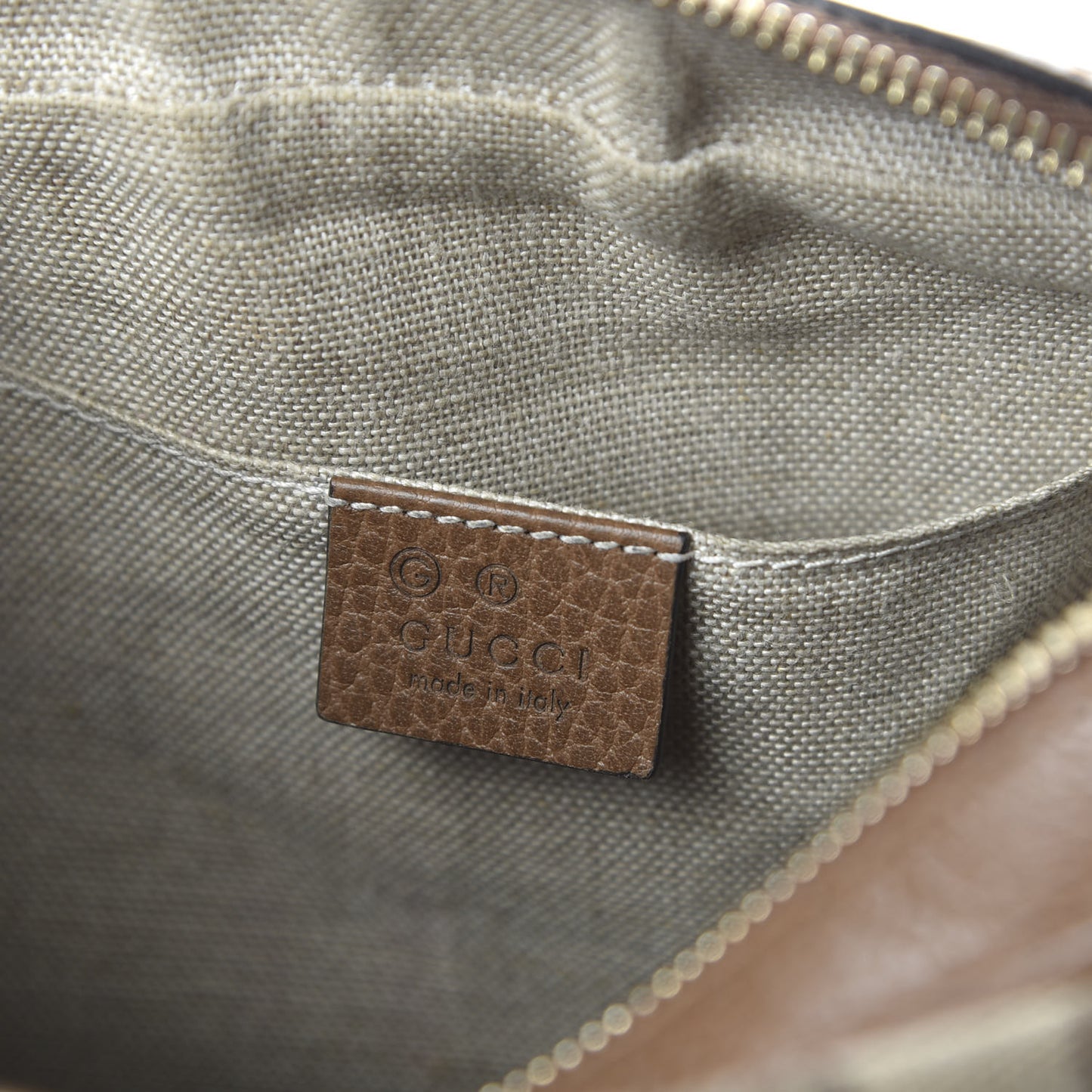Monogram Mini Bree Messenger Bag Beige Tabacco