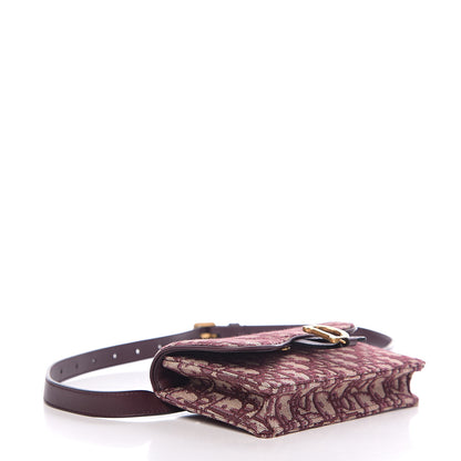 Christian Dior Oblique Saddle Belt Bag Bordeaux 3 of 8