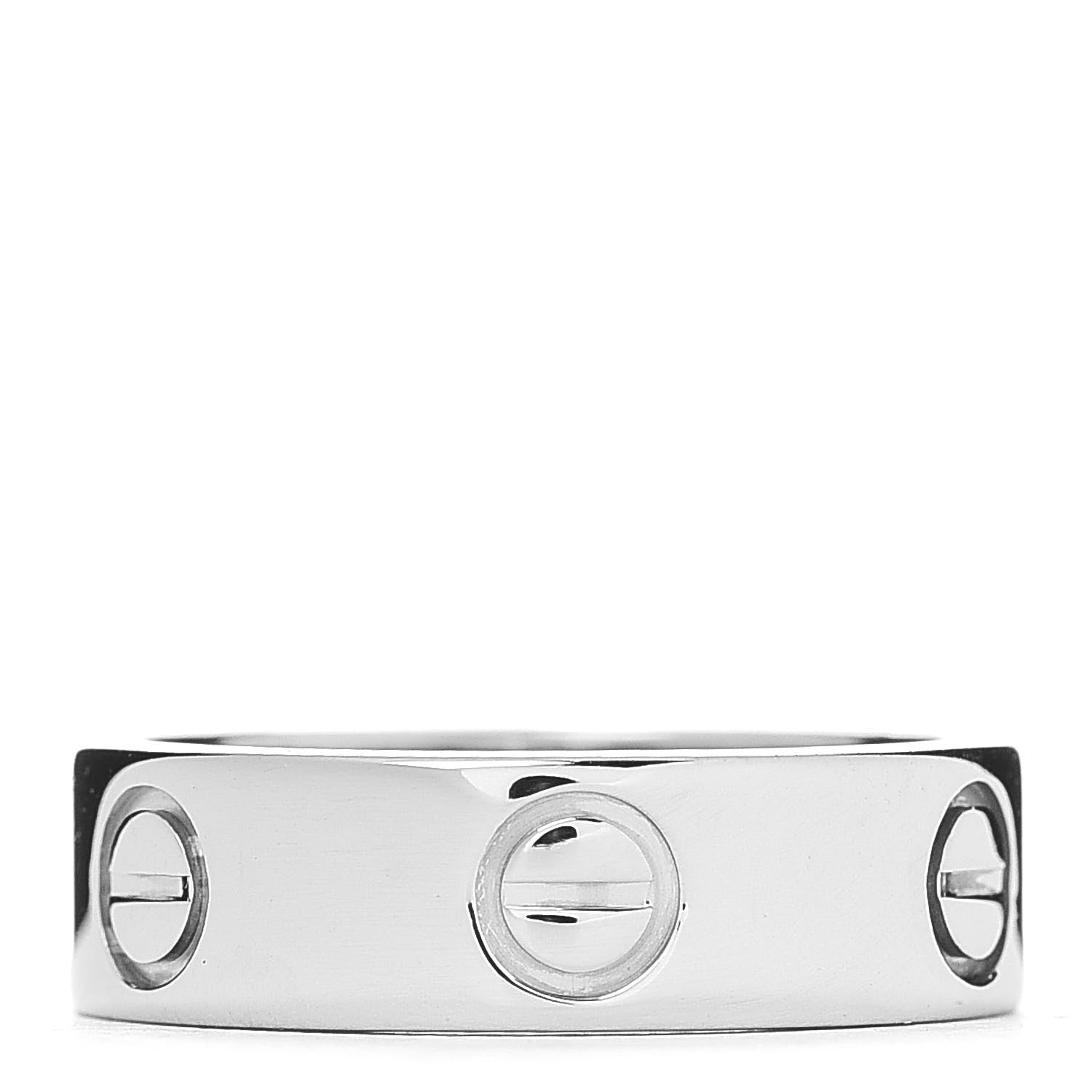 Cartier 18K White Gold 5.5mm LOVE Ring 50 5.25 3 of 4