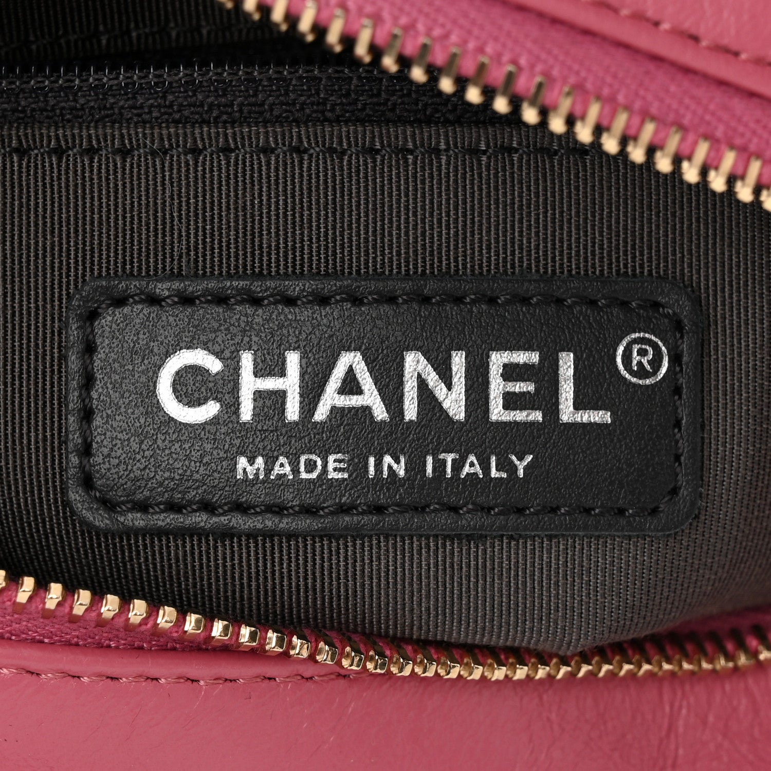Chanel Aged Calfskin Chevron Quilted Small Gabrielle Hobo Dark Pink Navy 6 of 13
