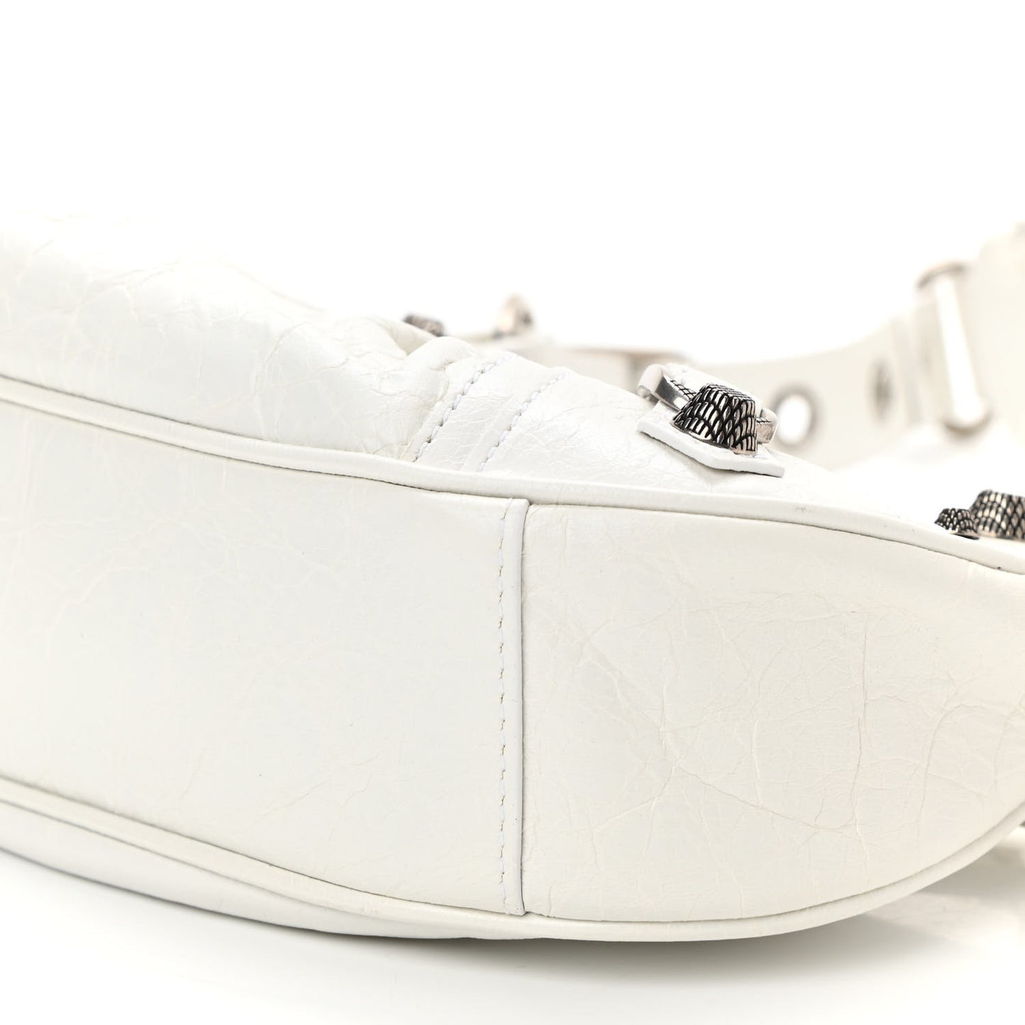 Agneau Arena Le Cagole Shoulder Bag XS Optic White