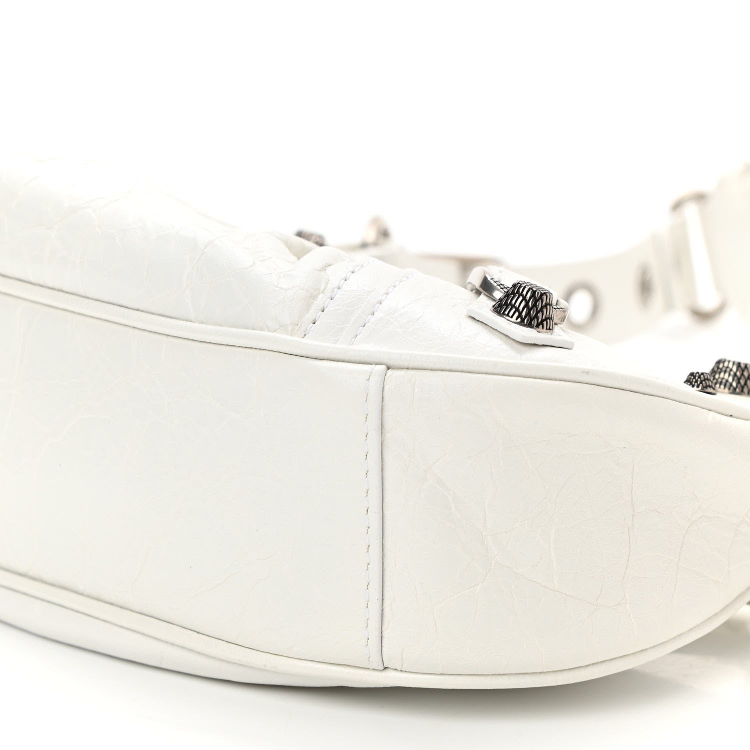 Balenciaga Agneau Arena Le Cagole Shoulder Bag XS Optic White 10 of 10
