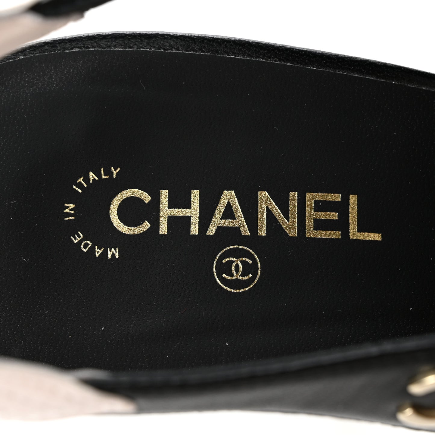 Lambskin Slingback Pumps 39.5 Black White