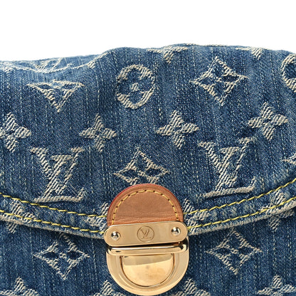 Louis Vuitton Monogram Denim Mini Pleaty Blue 7 of 12