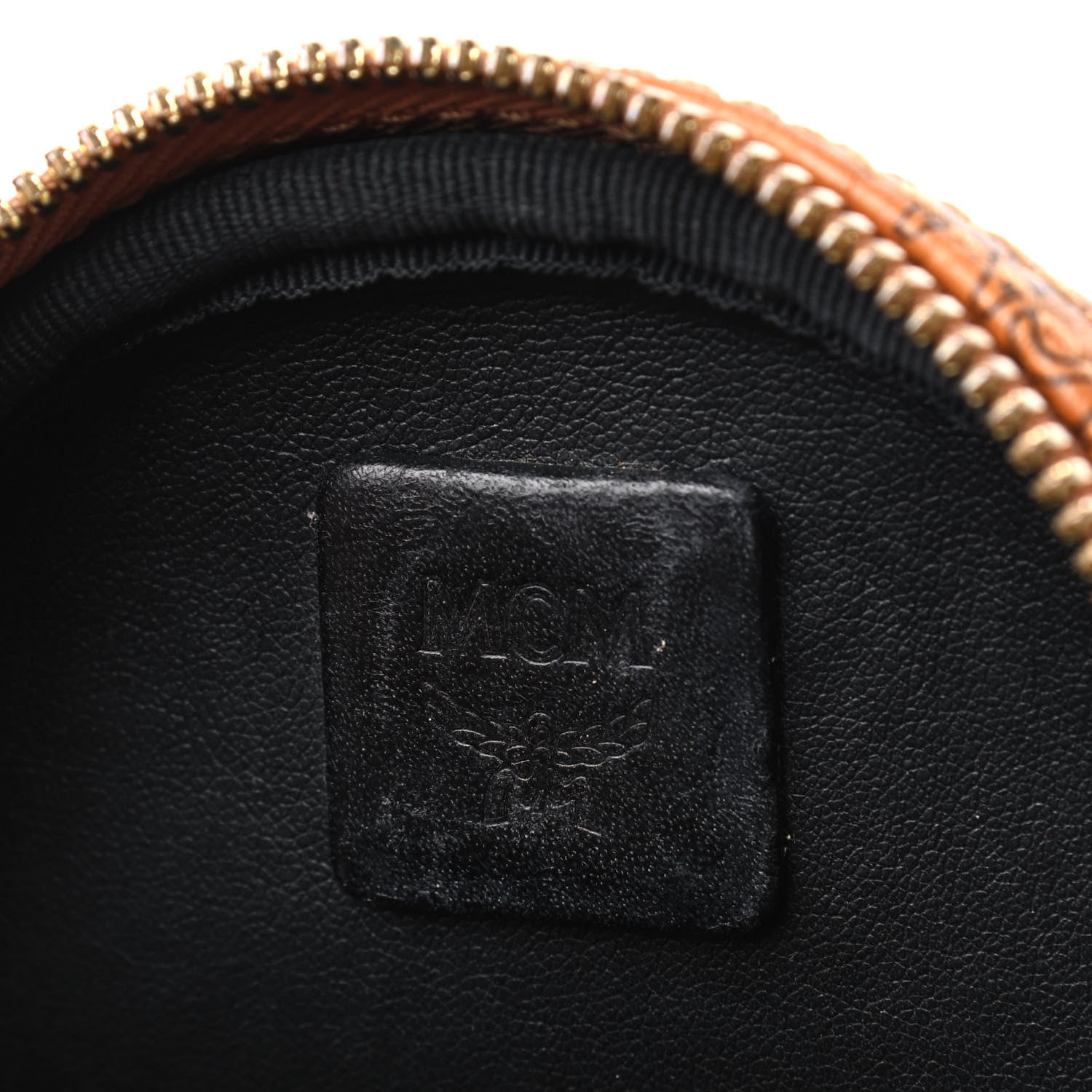 MCM Visetos Side Stud X-Mini Stark Bebe Boo Backpack Cognac 5 of 5