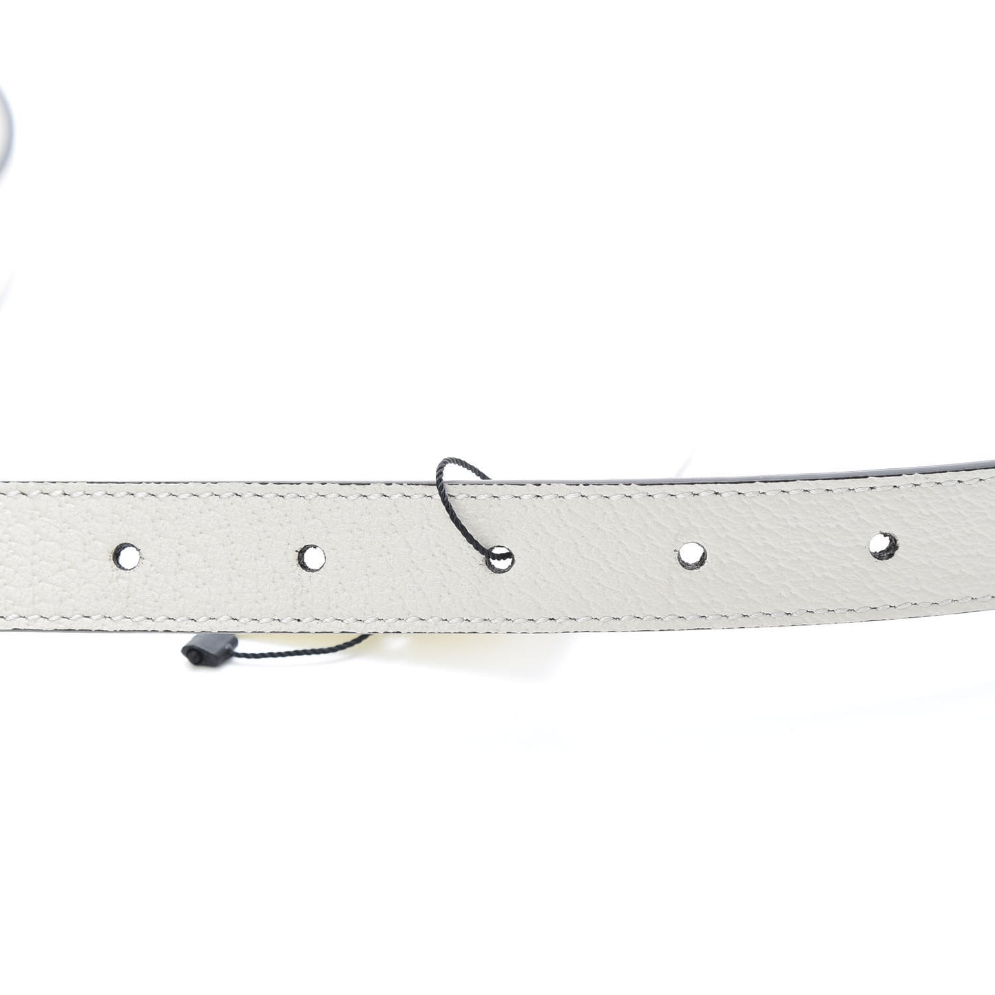 Textured Dollar Calfskin Bees And Stars Print Womens 20mm Belt 85 34 Mystic White Gold