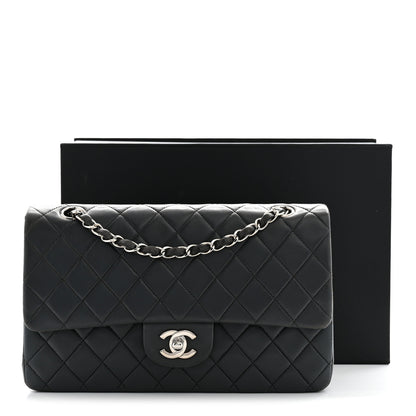 Chanel Lambskin Quilted Medium Double Flap Grey 12 of 12