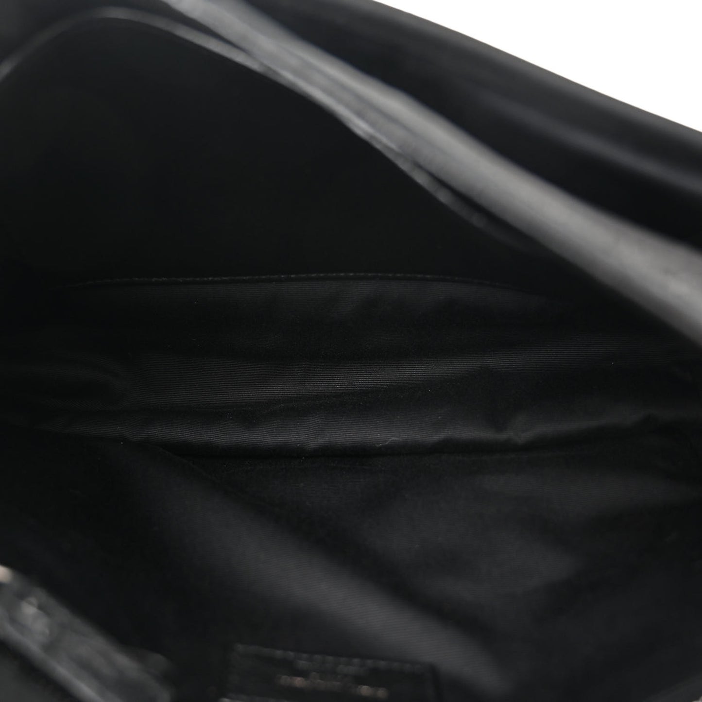 Nubuck Crocodile Embossed Monogram Medium Niki Chain Satchel Black