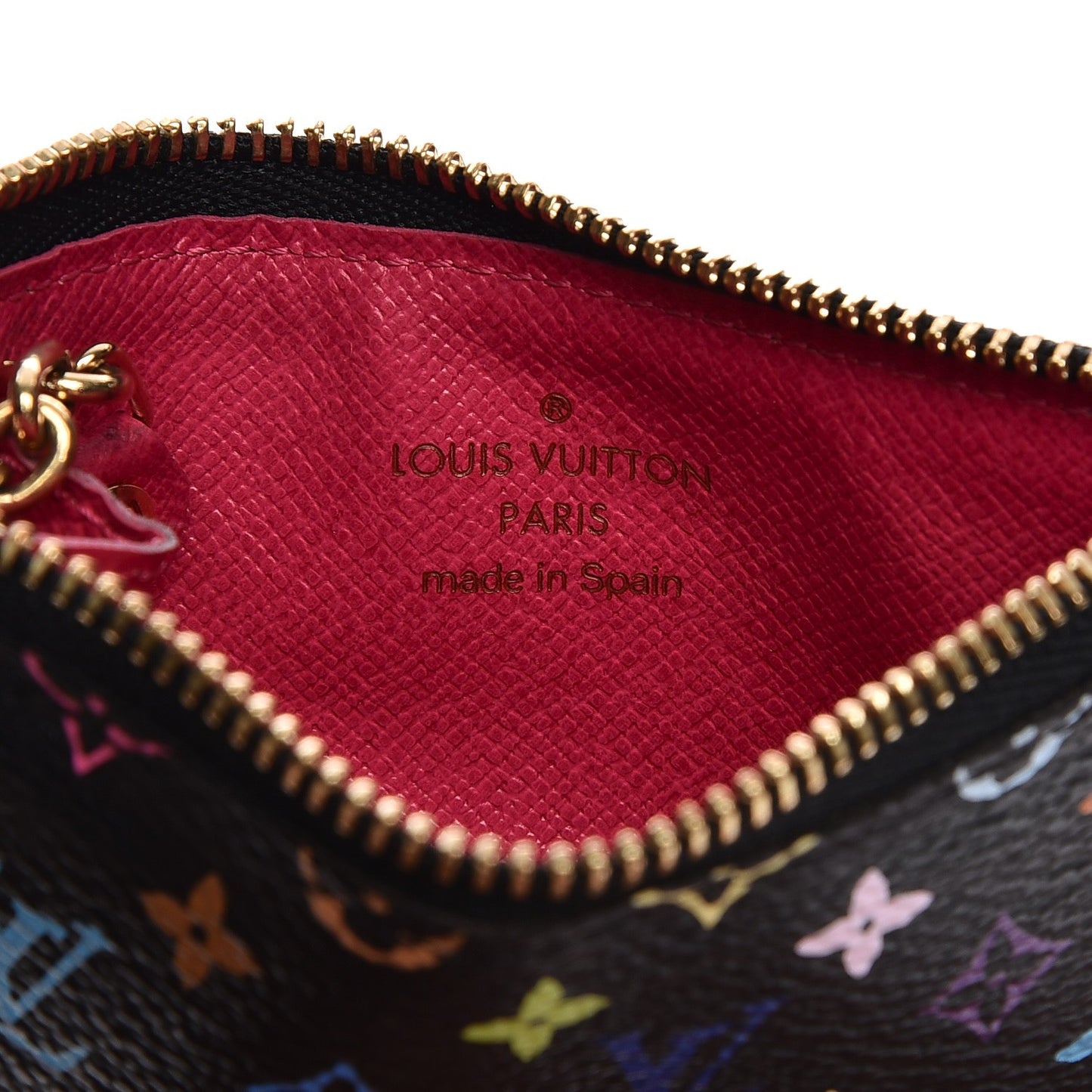Monogram Multicolor Key Pouch Black Grenade