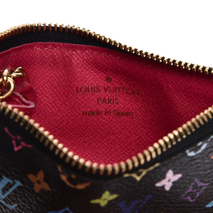 Louis Vuitton Monogram Multicolor Key Pouch Black Grenade 6 of 7