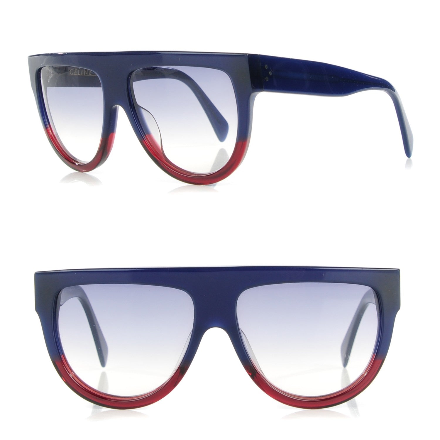 Celine Shadow Sunglasses 41026/S Blue Red 1 of 4