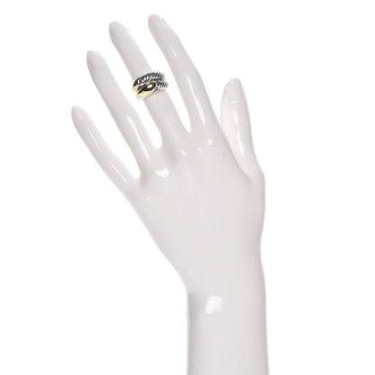 David Yurman Sterling Silver 14K Gold Large Infinity Ring 48 4.5 2 of 5