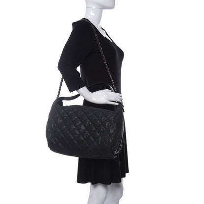 Chanel Iridescent Calfskin Quilted Coco Daily Dark Grey 2 of 11
