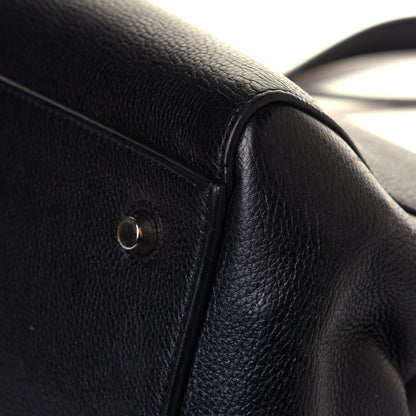 Celine Grained Calfskin Medium Edge Shoulder Bag Black 9 of 12