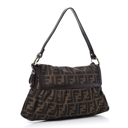 Fendi Zucca Small Chef Shoulder Bag Tobacco 3 of 10