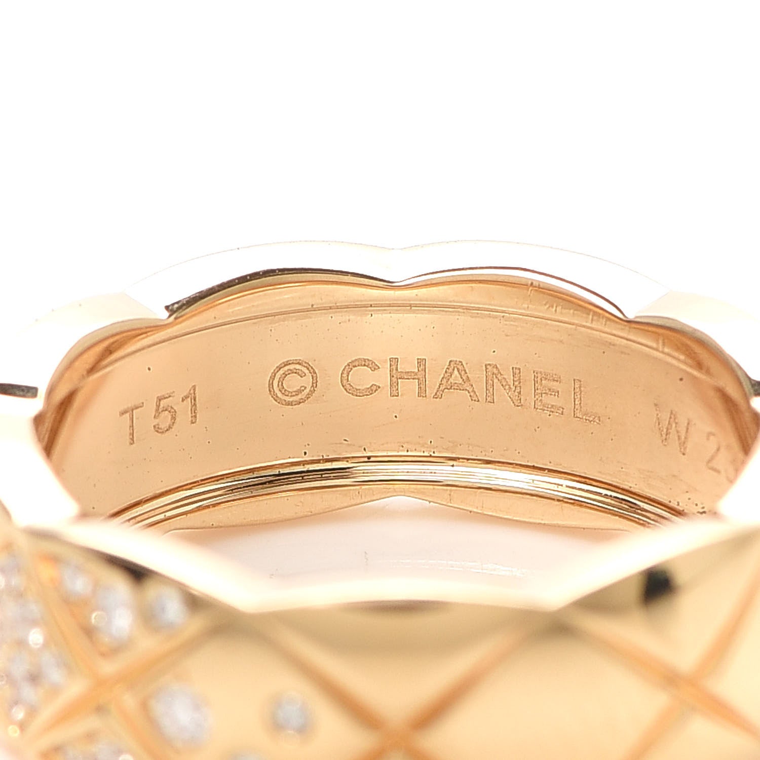 Chanel 18K Yellow Gold Diamond Small Coco Crush Ring 51 5.75 4 of 7