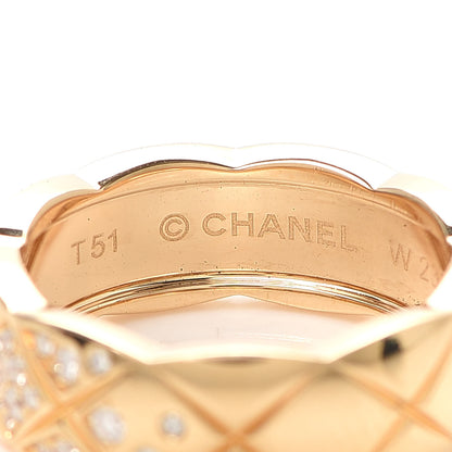 Chanel 18K Yellow Gold Diamond Small Coco Crush Ring 51 5.75 4 of 7