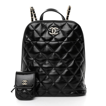 Chanel Shiny Calfskin My Pocket Backpack Black 3 of 11
