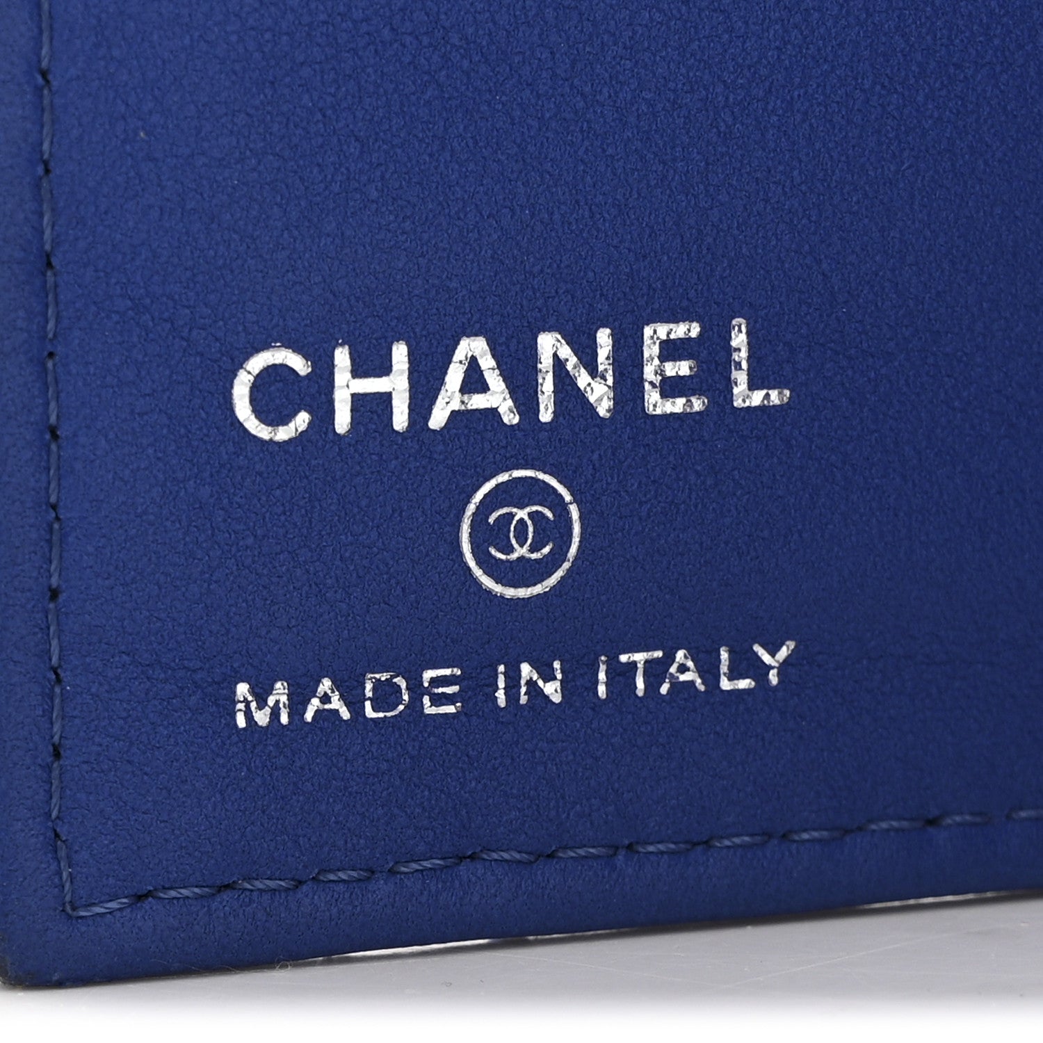 Chanel Lambskin Quilted Passport Holder Blue 6 of 10